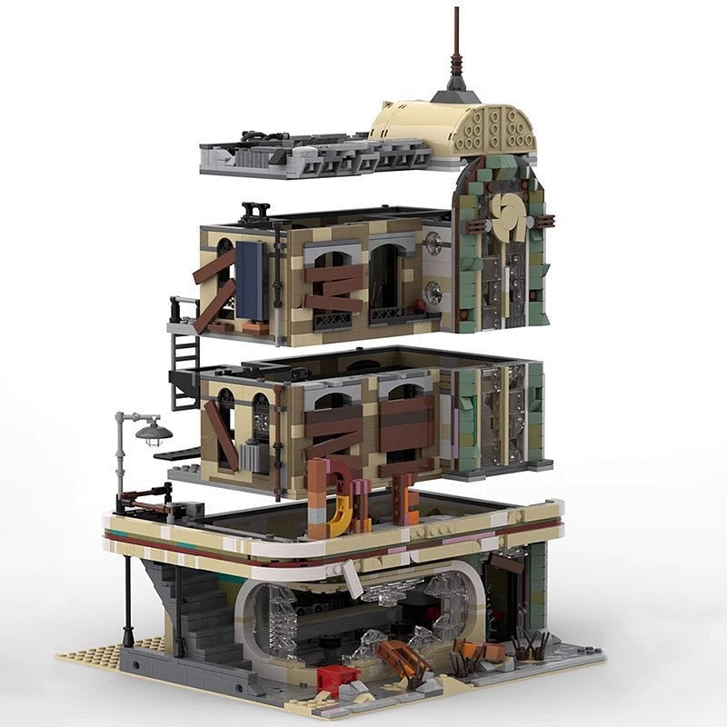 Downtown Diner Apocalypse MOC Modular Building Kit - 2