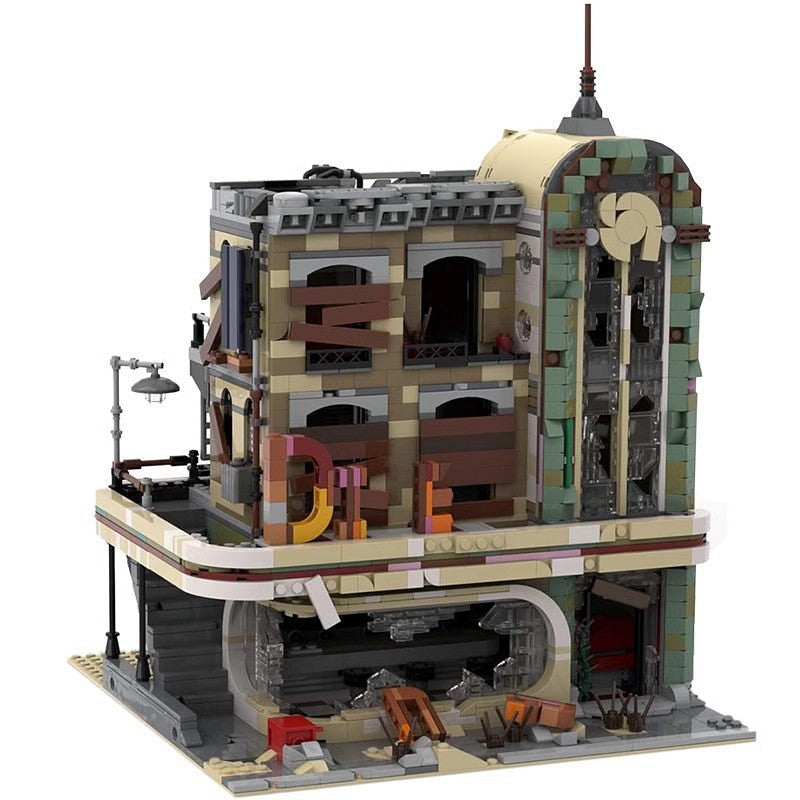 Downtown Diner Apocalypse MOC Modular Building Kit - 4