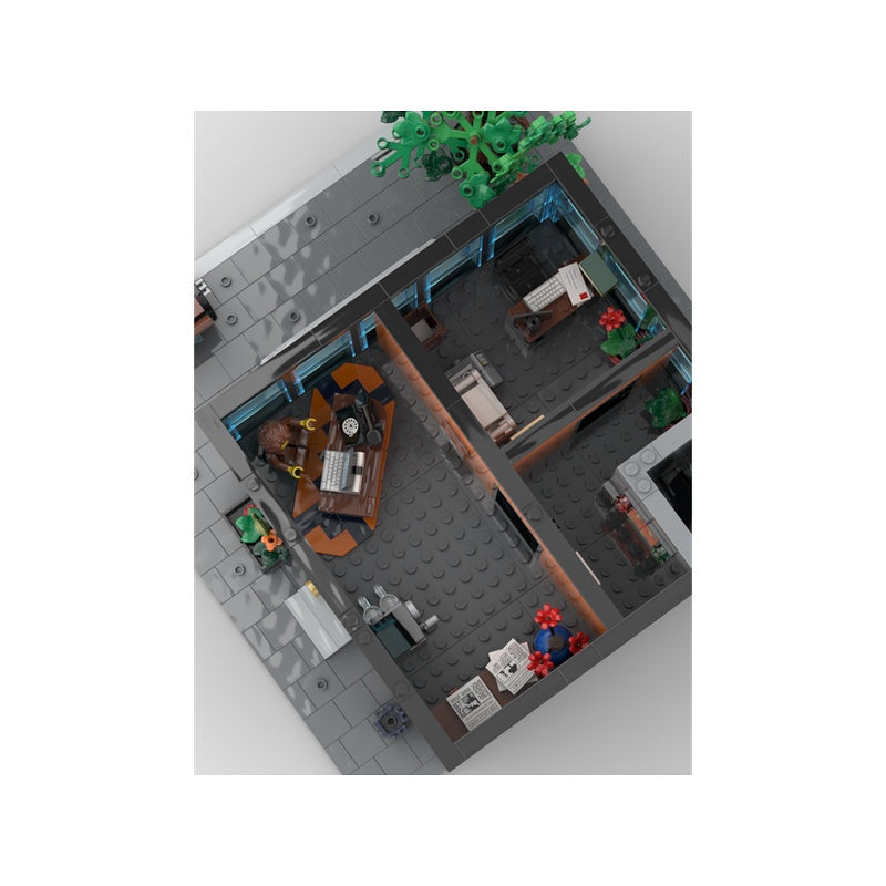 Downtown Glass Skyscraper Modular MOC Building Kit - 2