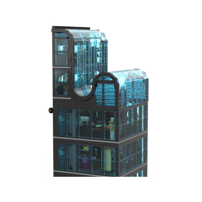 Downtown Glass Skyscraper Modular MOC Building Kit - 3