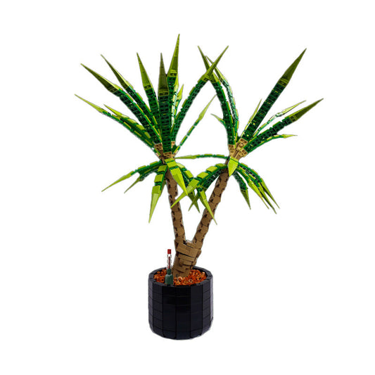 Dracaena Marginata Building Kit | Dragon Tree | LEGO-Compatible MOC - 1