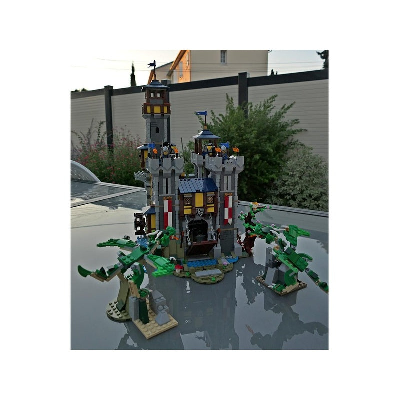 Dragon Attack Castle MOC Fantasy Fortress Building Kit - 3
