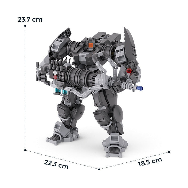 Dreadplate Heavy Weapons Platform MOC Building Kit | Sci-Fi Mecha Model - 5