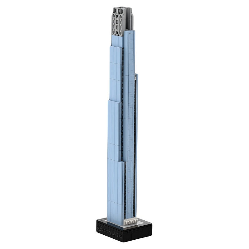 Dubai Burj Azizi Skyscraper Architecture MOC Building Kit - 2