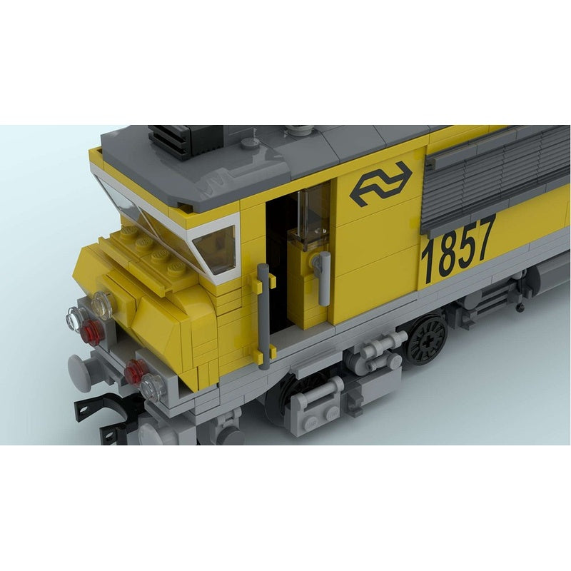 Dutch Yellow Electric Locomotive MOC Building Kit - 3