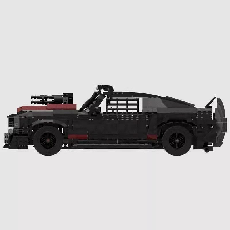 Dystopian Armored V8 Muscle Car MOC Building Kit | Futuristic Vehicle Model - 3