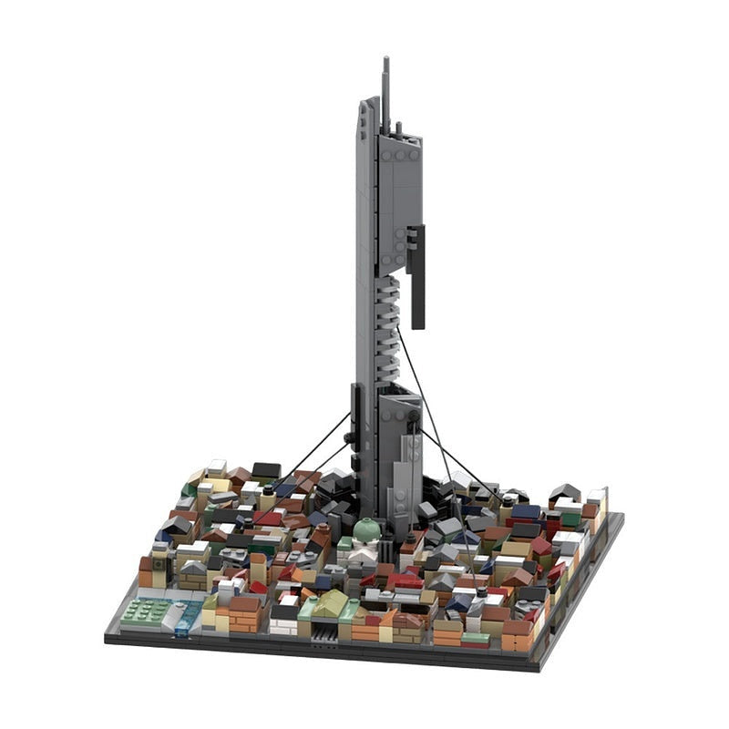 Dystopian City Skyline MOC Architecture Building Kit - 1