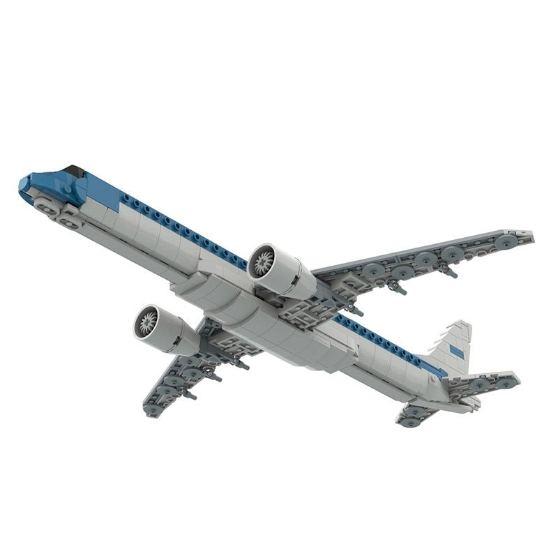 E195-E2 MOC Commercial Aircraft Building Kit | 1:100 Scale Jet Model - 10