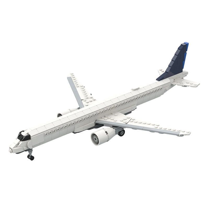 E195-E2 MOC Commercial Aircraft Building Kit | 1:100 Scale Jet Model - 8