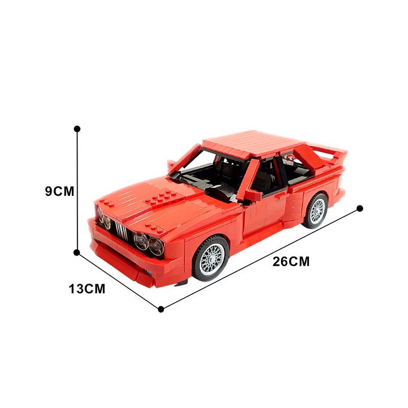 E30 Retro German Sports Coupe Building Kit | LEGO-Compatible MOC - 4