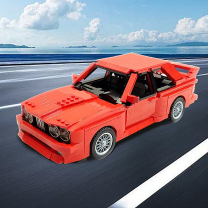 E30 Retro German Sports Coupe MOC Vehicle Model Building Kit - 2