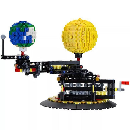 Earth Moon And Sun Orrery MOC Mechanical Solar System Building Kit - 5