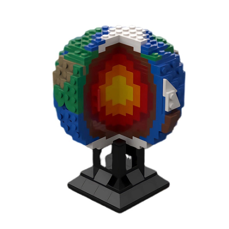 Earth's Layers MOC Building Kit | Geological Structure Display Model - 4
