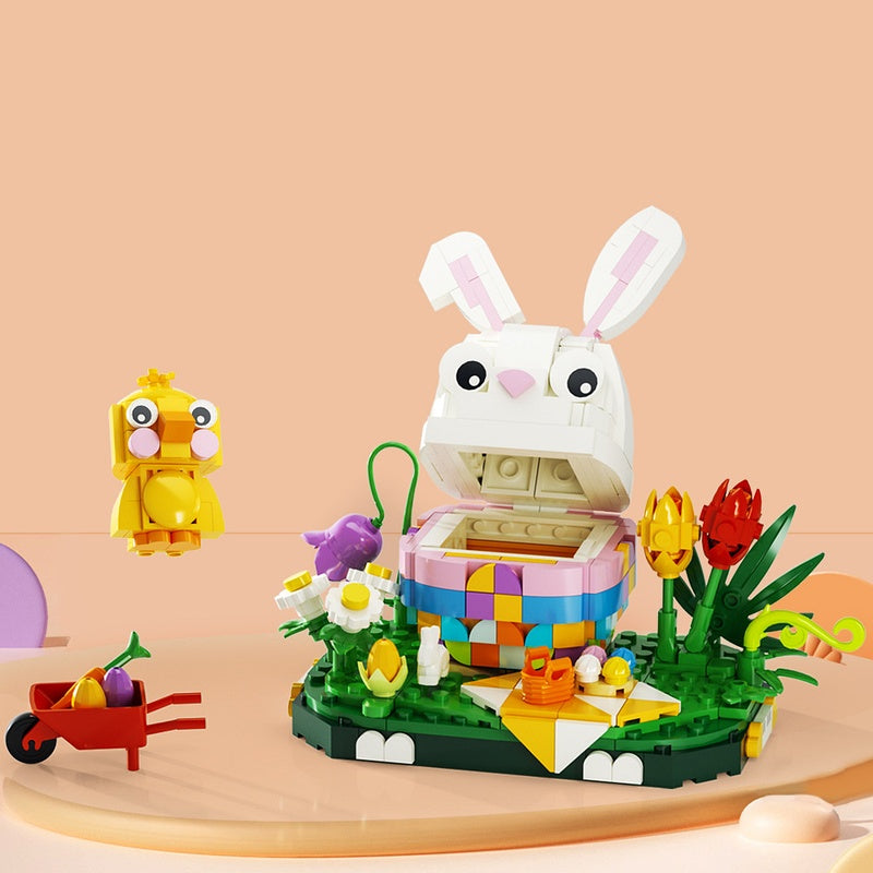 Easter Bunny Garden Basket MOC Building Kit - 2