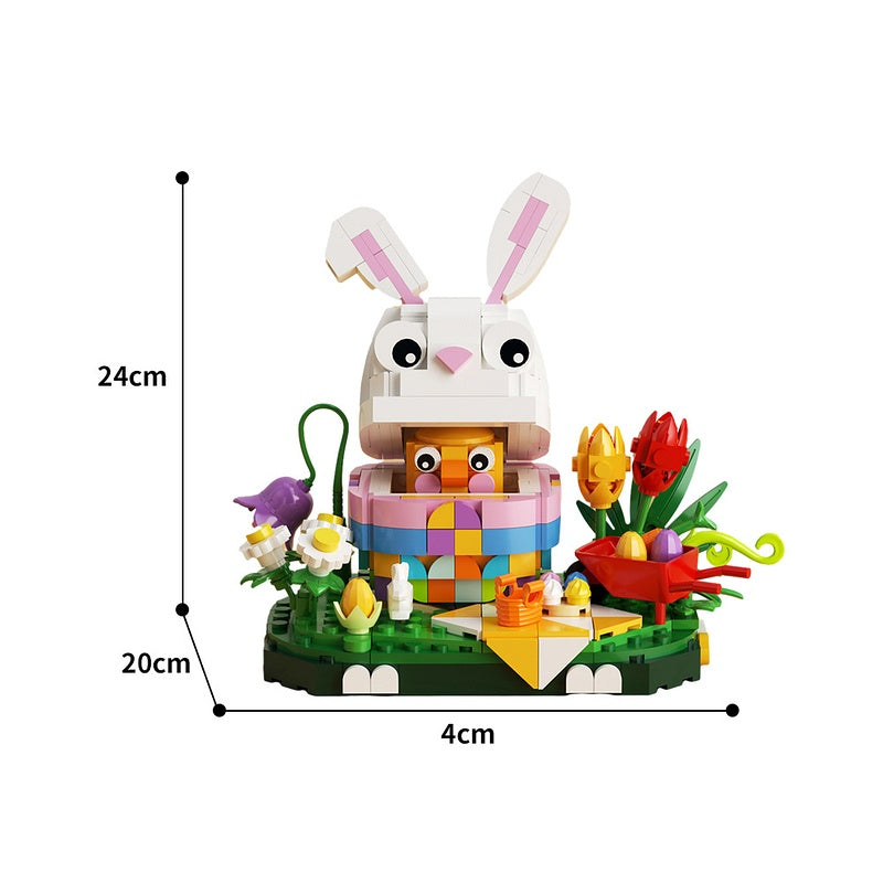 Easter Bunny Garden Basket MOC Building Kit - 3