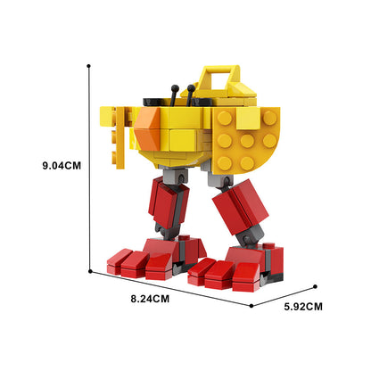 Easter Chick Mech Building Kit | LEGO-Compatible MOC - 4