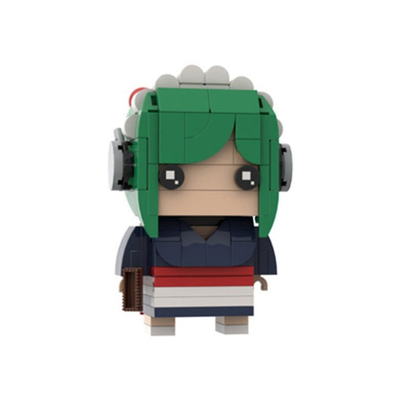 Edo Samurai Comedy Heroes Anime BrickHeadz Building Kit | LEGO-Compatible MOC - 1