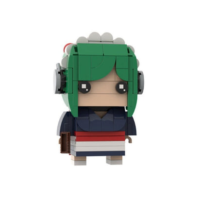 Edo Samurai Comedy Heroes Anime BrickHeadz Building Kit | LEGO-Compatible MOC - 1