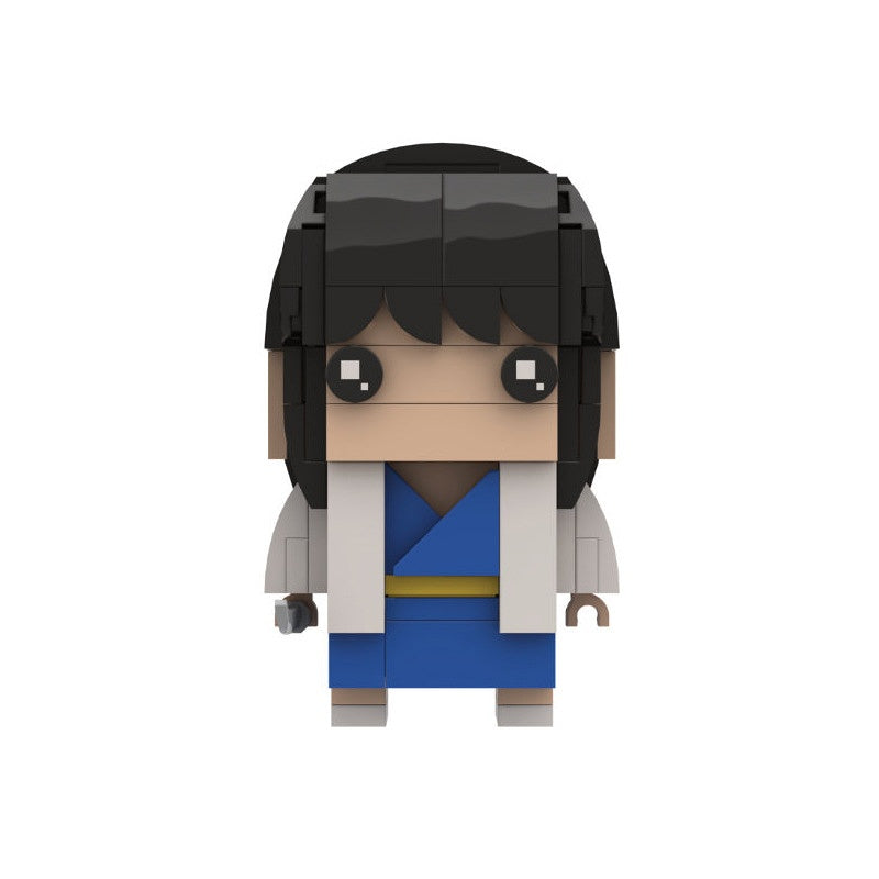 Edo Samurai Comedy Heroes Anime BrickHeadz Building Kit | LEGO-Compatible MOC - 10