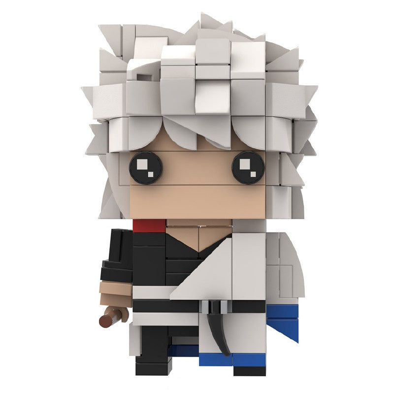 Edo Samurai Comedy Heroes Anime BrickHeadz Building Kit | LEGO-Compatible MOC - 6