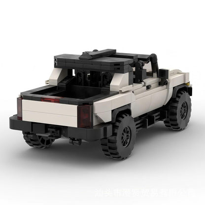 Electric Off-Road 4x4 EV Pickup Truck Building Kit | LEGO-Compatible MOC - 2