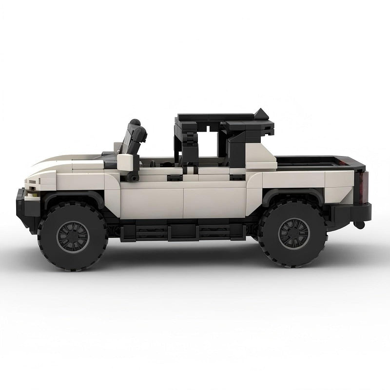 Electric Off-Road 4x4 EV Pickup Truck Building Kit | LEGO-Compatible MOC - 3