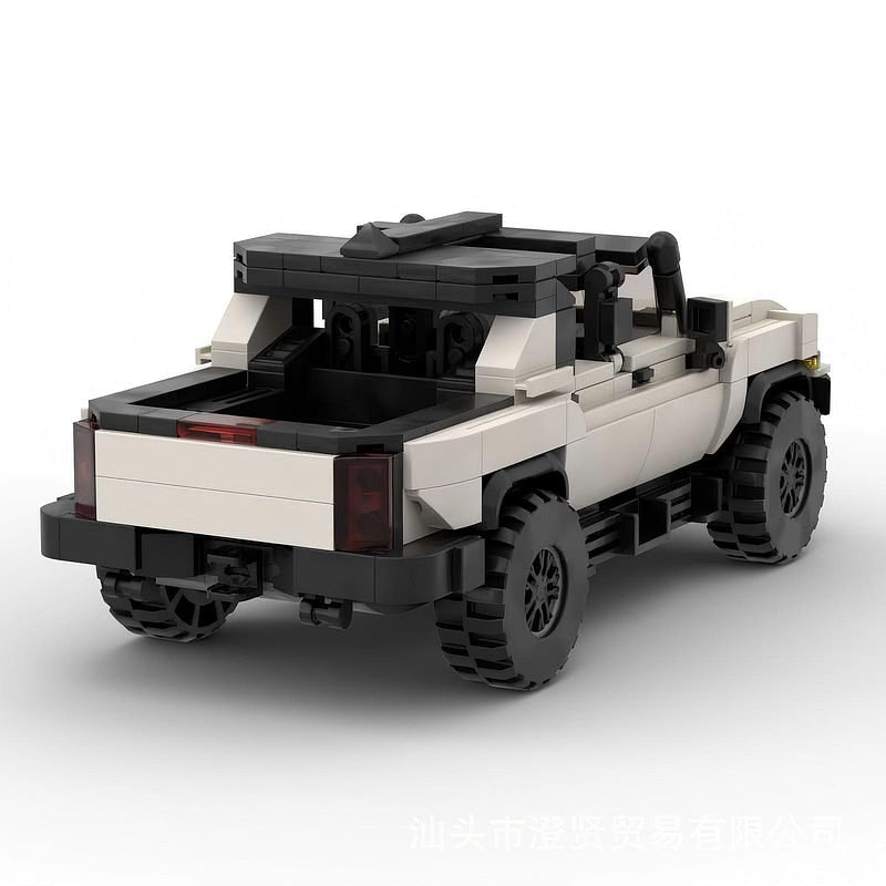 Electric Off-Road EV Pickup Truck MOC Building Kit | 4x4 Vehicle Model - 2