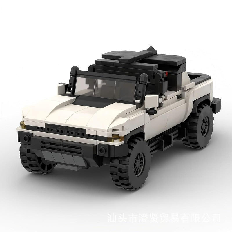 Electric Off-Road EV Pickup Truck MOC Building Kit | 4x4 Vehicle Model - 5