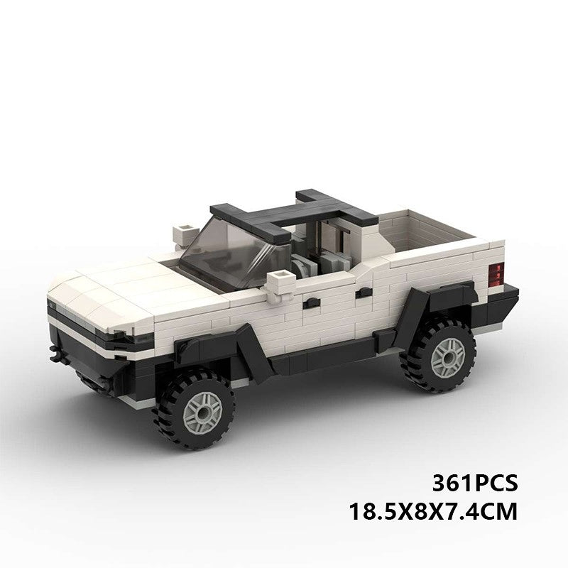 Electric Off-Road Super Truck EV Pickup Building Kit | LEGO-Compatible MOC - 6