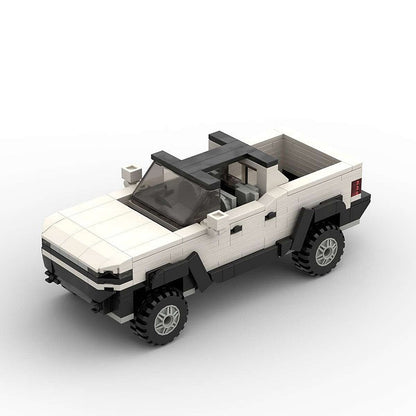 Electric Off-Road Super Truck MOC Building Kit | EV Pickup Vehicle Model - 4