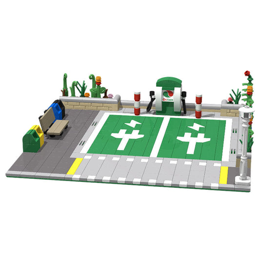 Electric Vehicle Charging Station Building Kit | LEGO-Compatible MOC - 1