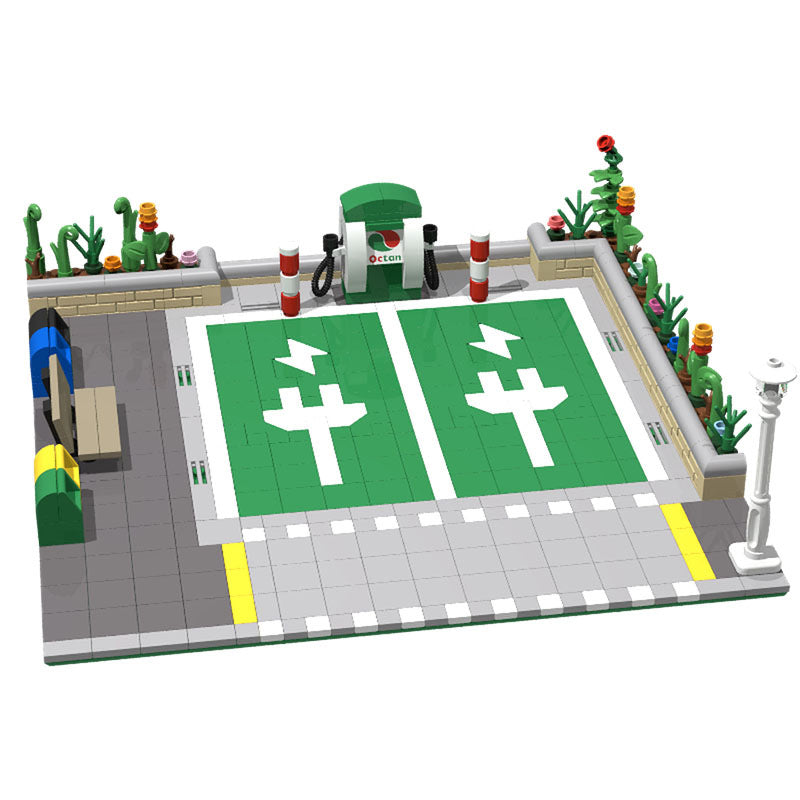 Electric Vehicle Charging Station Building Kit | LEGO-Compatible MOC - 3