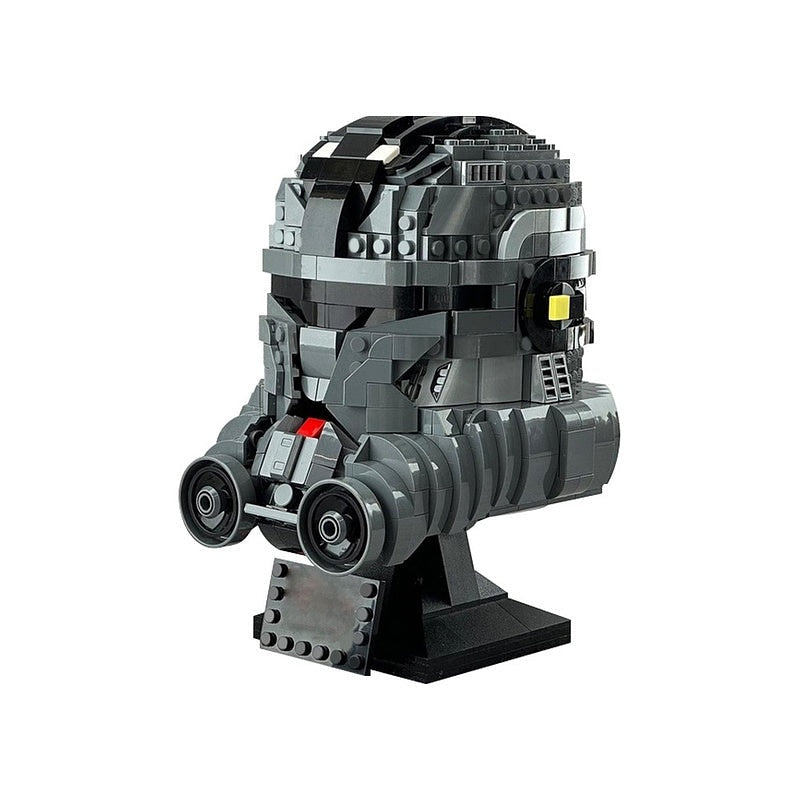 Elite Sci-Fi Commando Helmet MOC Character Display Building Kit - 1