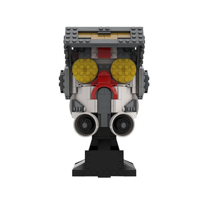 Elite Tech Specialist Helmet MOC Building Kit Futuristic Display Model - 4