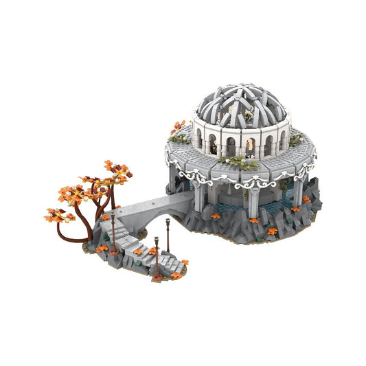 Elven Valley Sanctuary White Council Chamber Building Kit | LEGO-Compatible MOC - 2