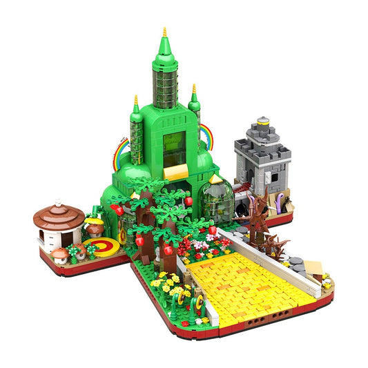 Emerald Fantasy Wizard City Building Kit | LEGO-Compatible MOC - 2