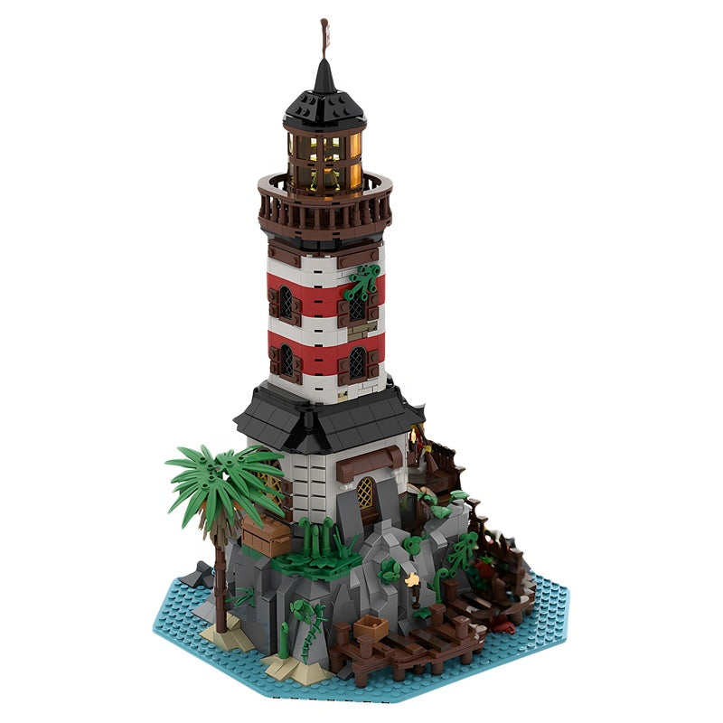 Empire Lighthouse & Rocky Island MOC Building Kit - 4