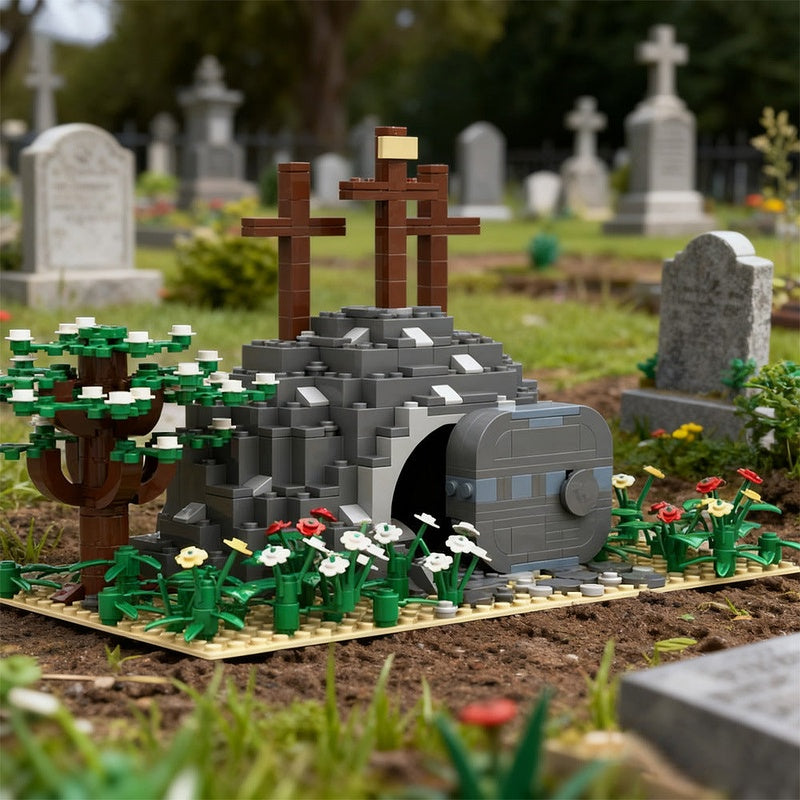 Empty Tomb MOC Building Kit | Ancient Resurrection Scene Model - 2