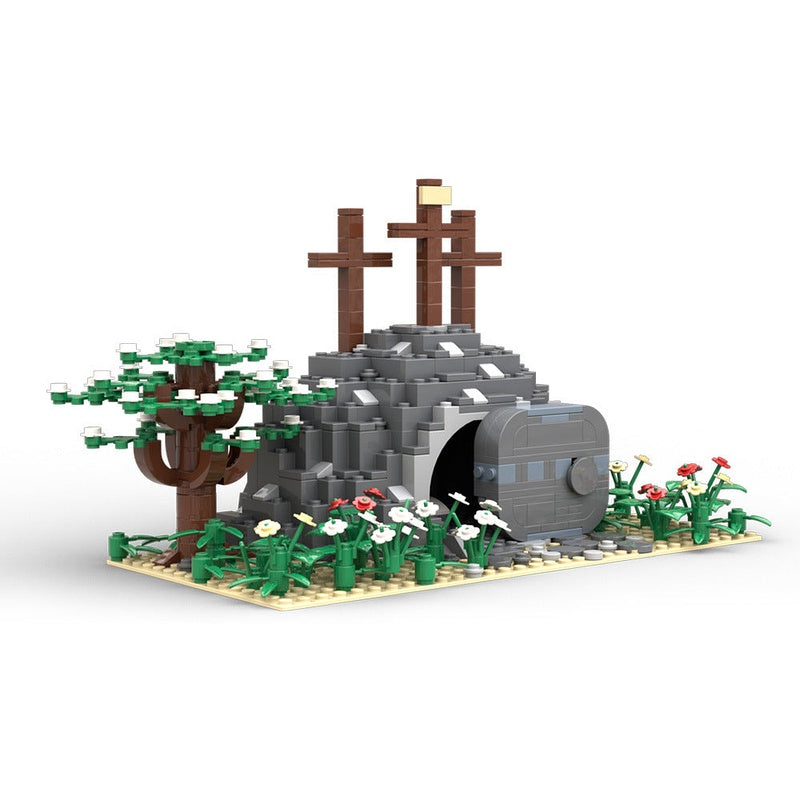 Empty Tomb MOC Building Kit | Ancient Resurrection Scene Model - 4