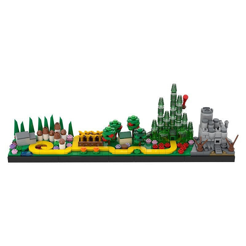 Enchanted Fantasy Skyline MOC Yellow Brick Road Adventure Building Kit - 3