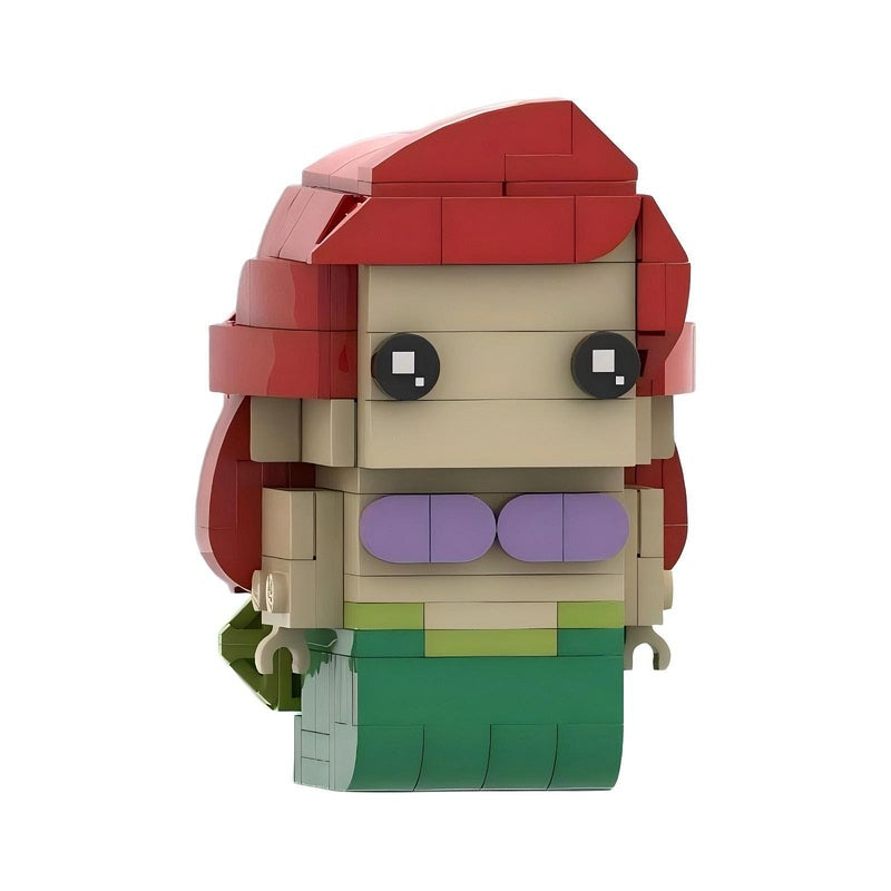 Enchanted Ocean Kingdom BrickHeadz Building Kit | LEGO-Compatible MOC - 1