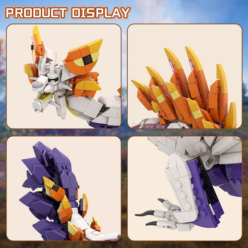 Enraged Water Serpent MOC Building Kit | Fantasy Monster Creature - 5