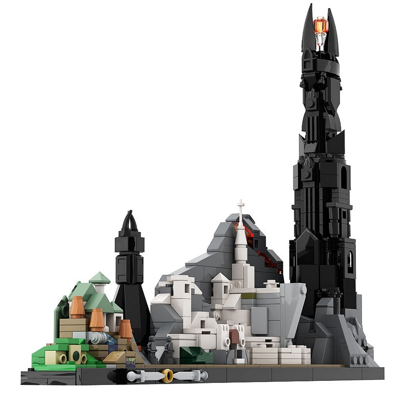 Epic Ring-inspired Realm Skyline Building Kit | Compatible MOC - 3