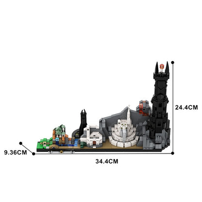 Epic Ring-inspired Realm Skyline Building Kit | Compatible MOC - 4
