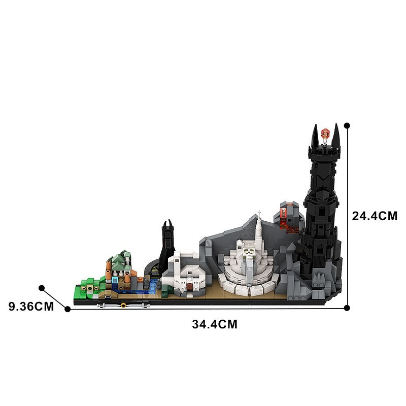 Epic Ring-inspired Realm Skyline Building Kit | LEGO-Compatible MOC - 4