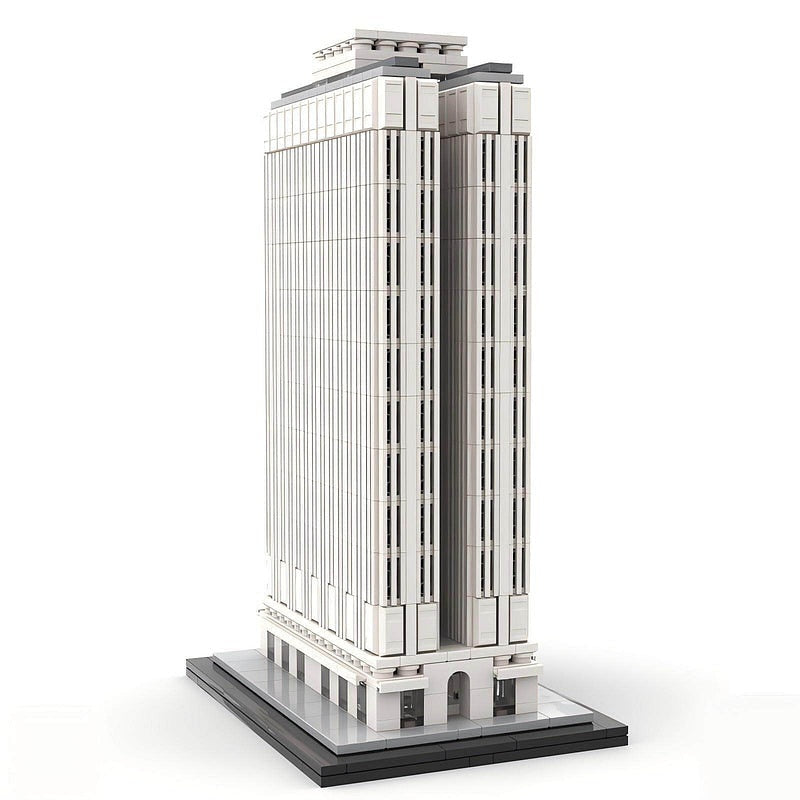Equitable Building NYC MOC Building Kit | 1:800 Historic Skyscraper Model - 1