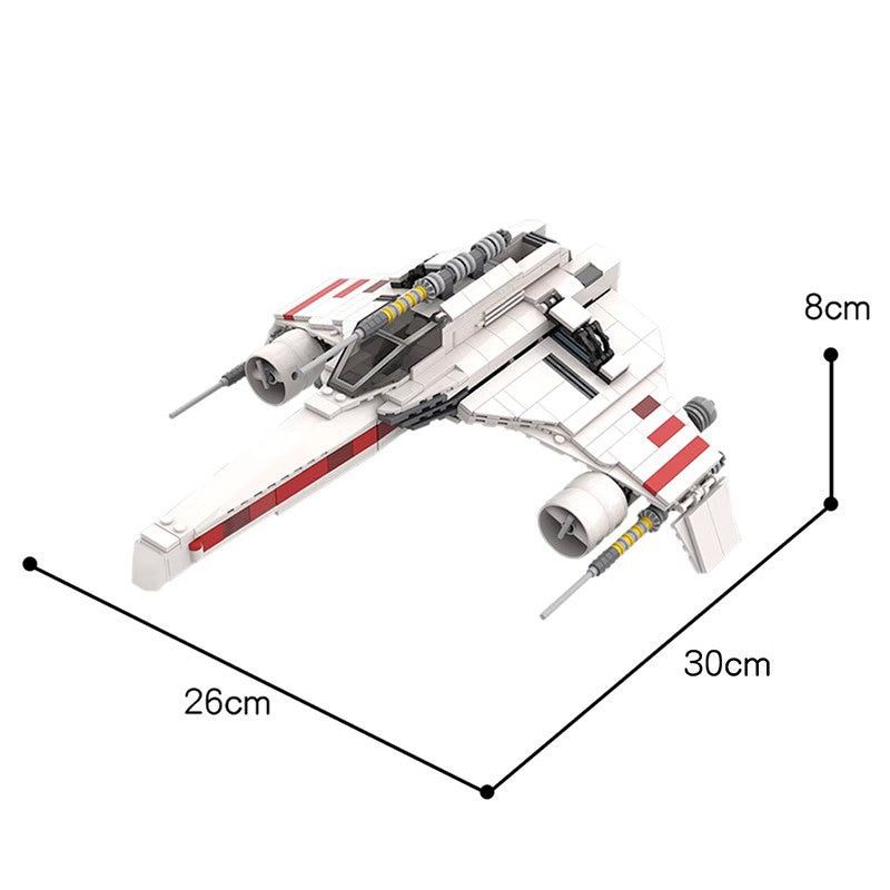 Escort Wing Starfighter Building Kit | LEGO-Compatible MOC - 2