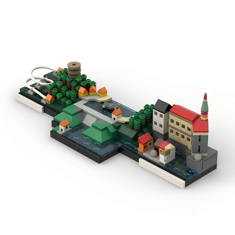 Český Krumlov Skyline MOC Building Kit | Historic European Architecture - 1