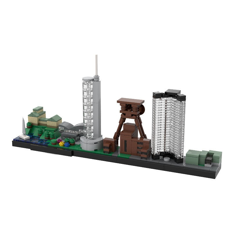 Essen Ruhrgebiet Skyline MOC Architecture Building Kit - 1