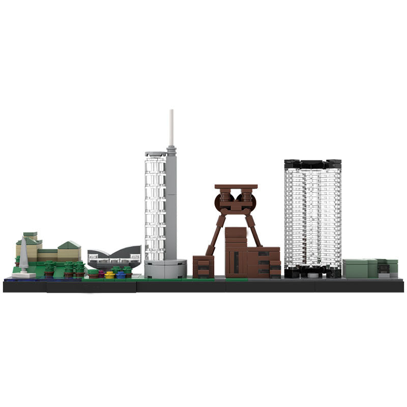 Essen Skyline Building Kit | Ruhrgebiet | LEGO-Compatible MOC - 3